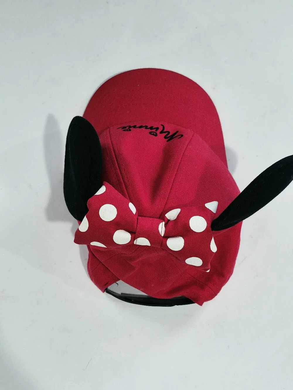 Minnie Mouse Red Polka Bow Baseball Cap